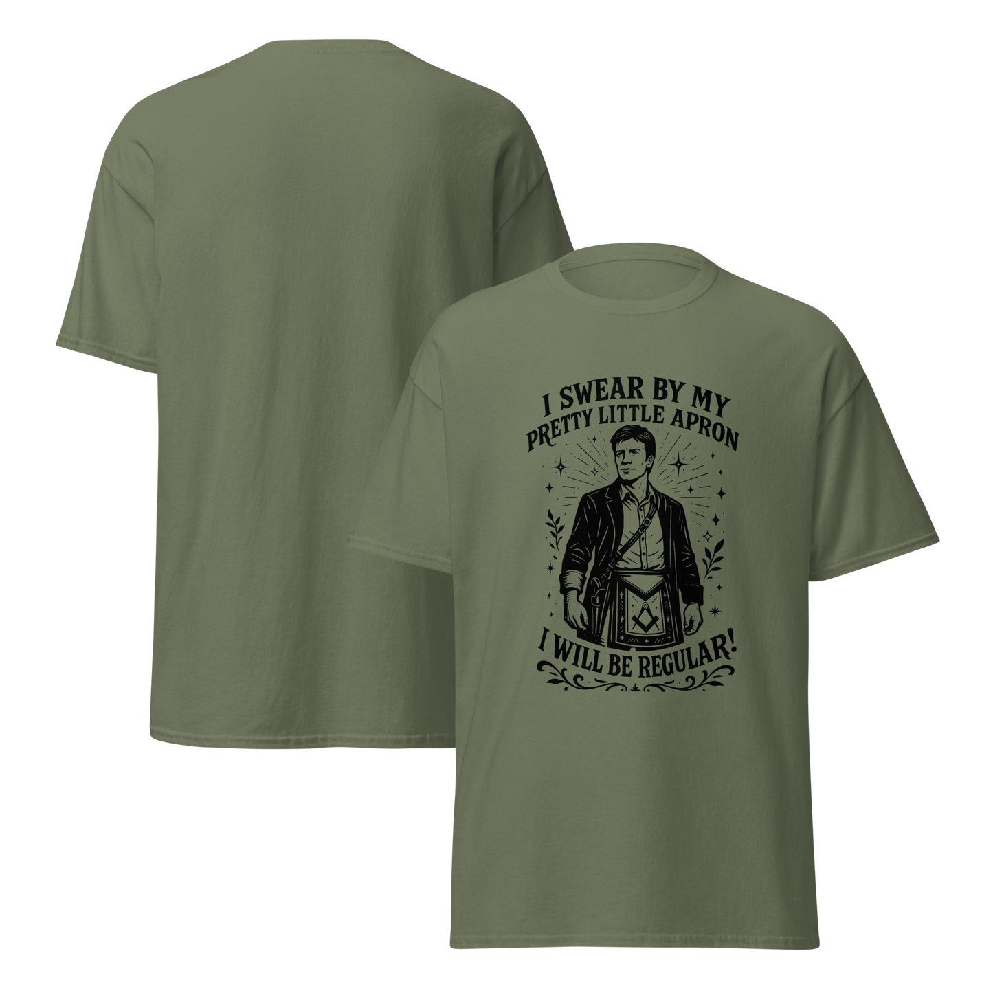 Pretty Little Apron Tee – Masonic Firefly Edition